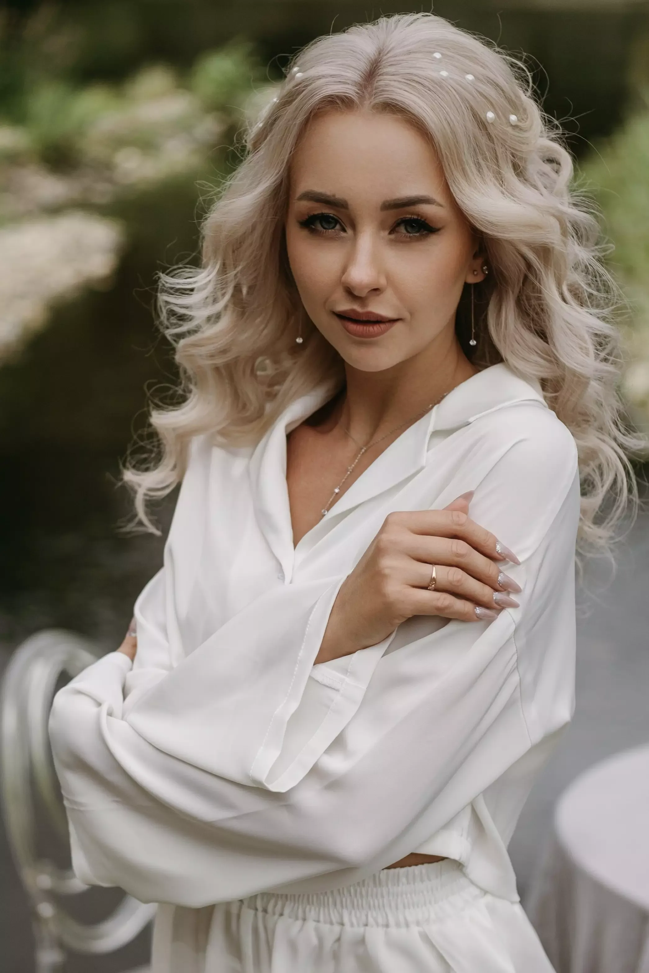 свадебная прическа локоны